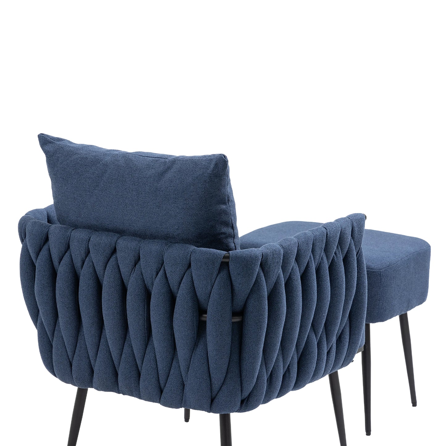 MOONMISS Accent Chair Modern Upholstered Armchair Tufted Chair with Metal Frame, Single Leisure Chairs for Living Room, Bedroom