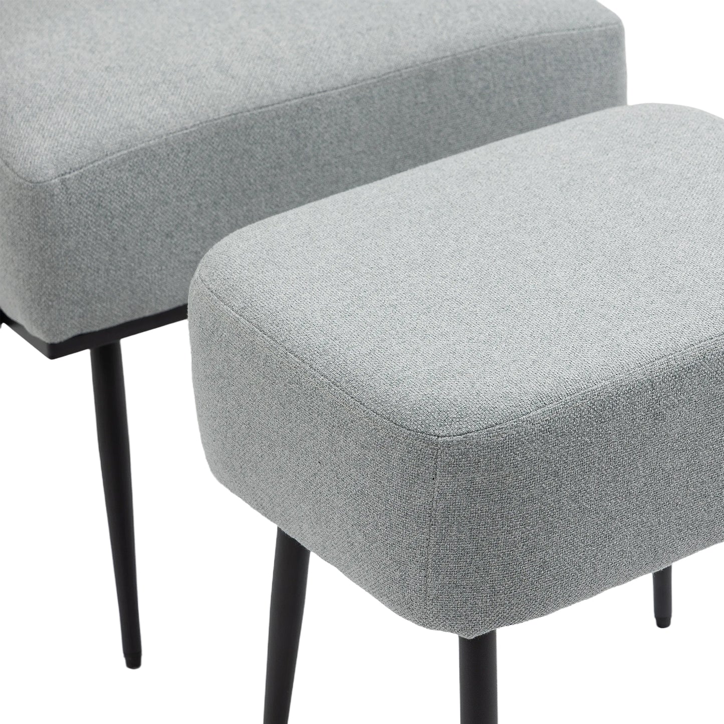 MOONMISS Accent Chair Modern Upholstered Armchair Tufted Chair with Metal Frame, Single Leisure Chairs for Living Room, Bedroom