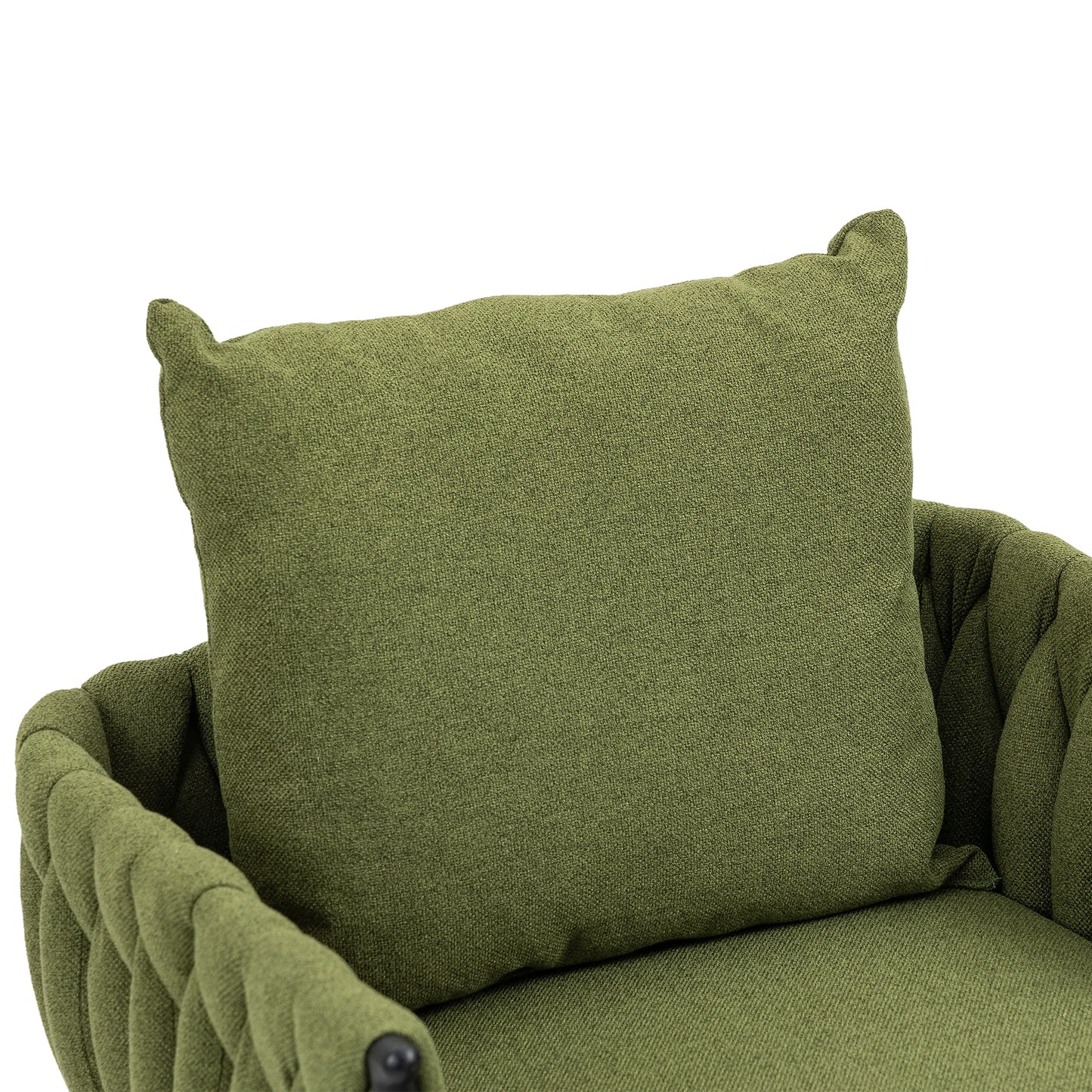 MOONMISS Accent Chair Modern Upholstered Armchair Tufted Chair with Metal Frame, Single Leisure Chairs for Living Room, Bedroom