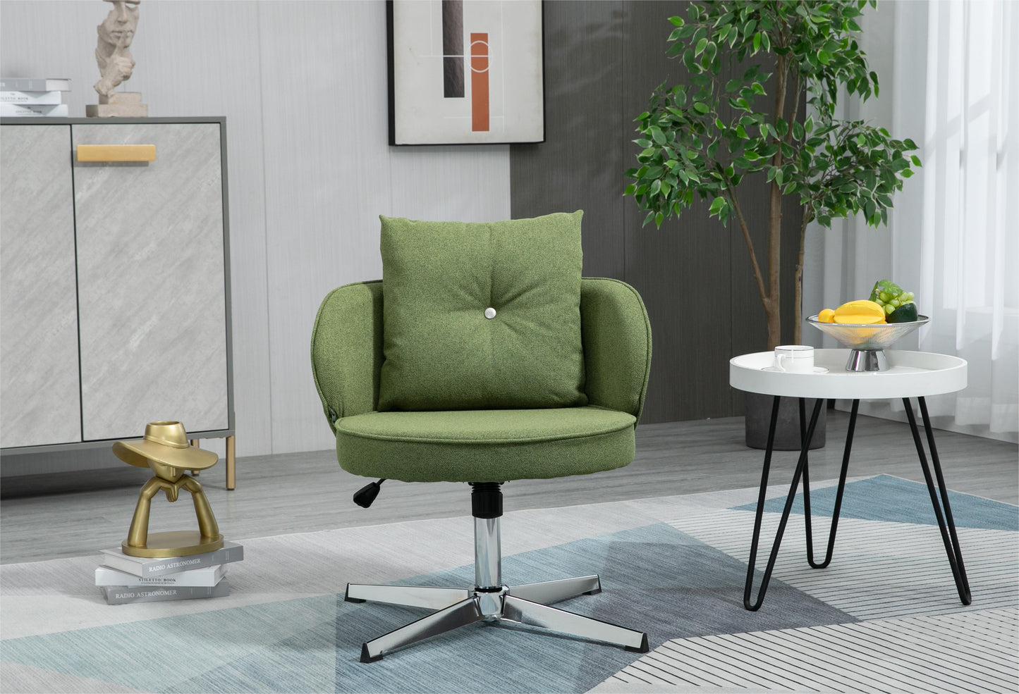 MOONMISS Home Office Desk Chair, Modern Adjustable Home Computer Executive Chair Swivel Task Chair for Small Space, Living Room, Make-up, Studying