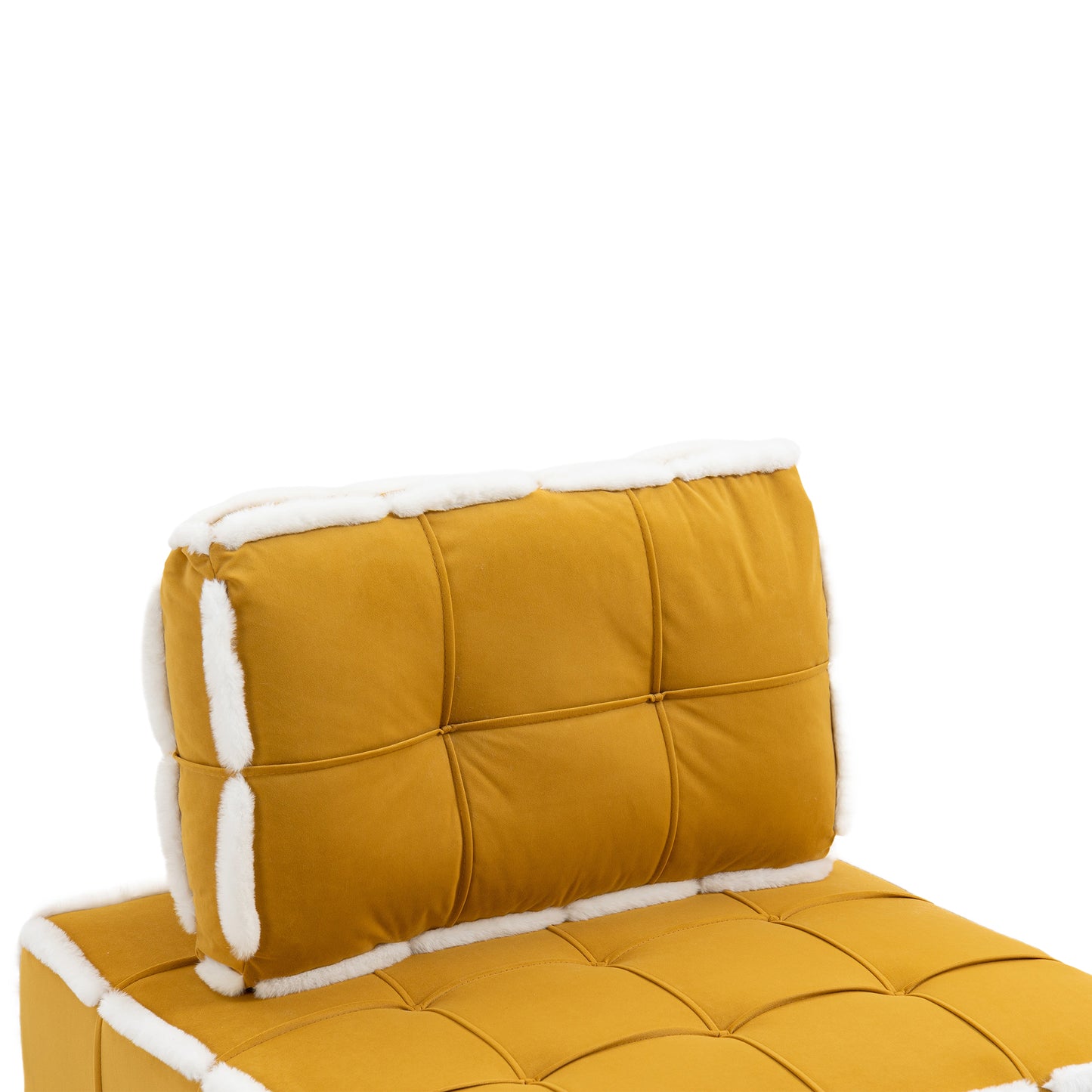 MOONMISS Upholstered Armless Accent Single Lazy Sofa Lounge Arm Chair,Comfy Oversized Leisure Barrel Chairs for Living Room/Office/Meeting-room/Apartment/Bedroom