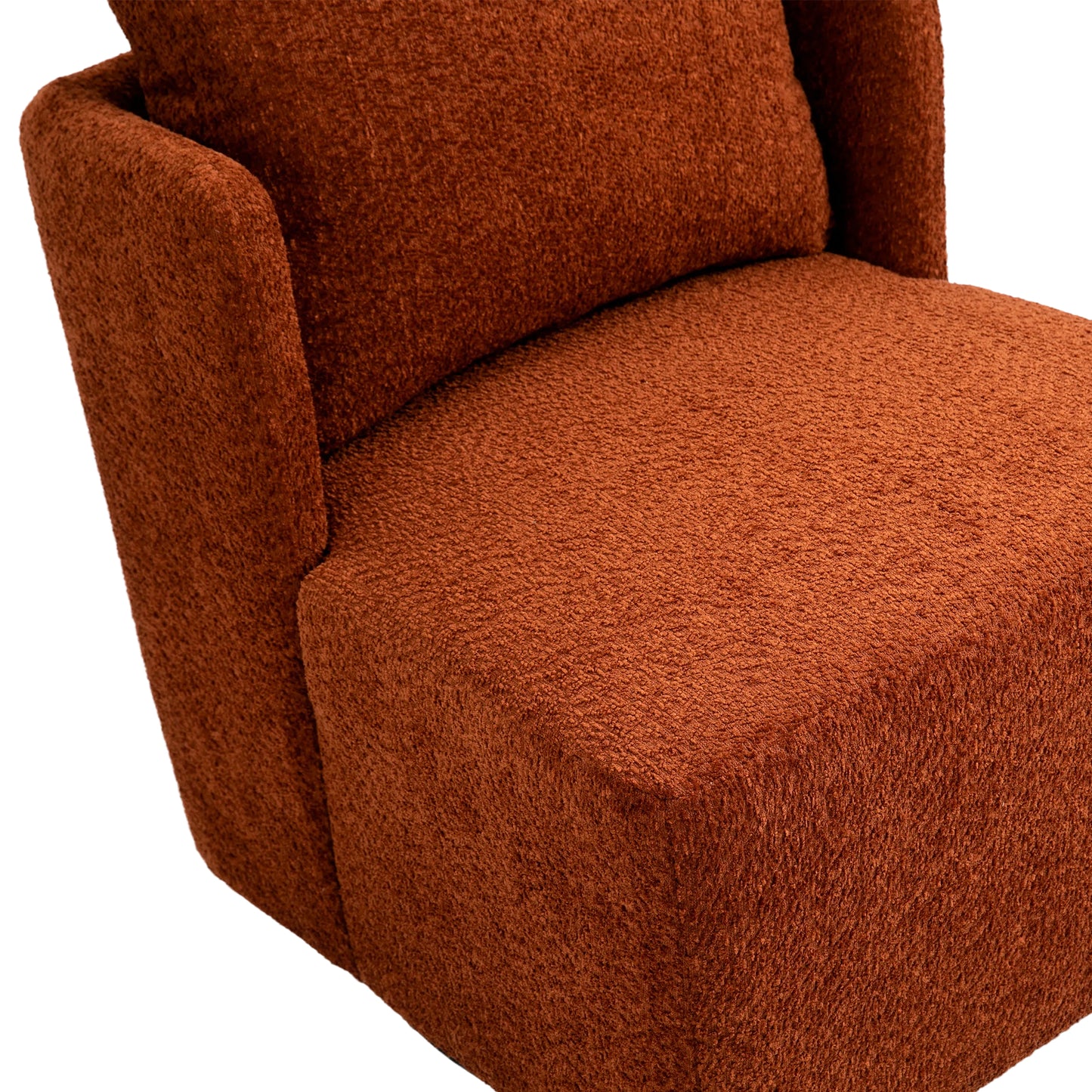 MOONMISS Swivel Barrel Chair, Comfy Round Accent Sofa Chair for Living Room, 360 Degree Swivel Barrel Club Chair, Leisure Arm Chair for Nursery, Hotel, Bedroom, Office, Lounge