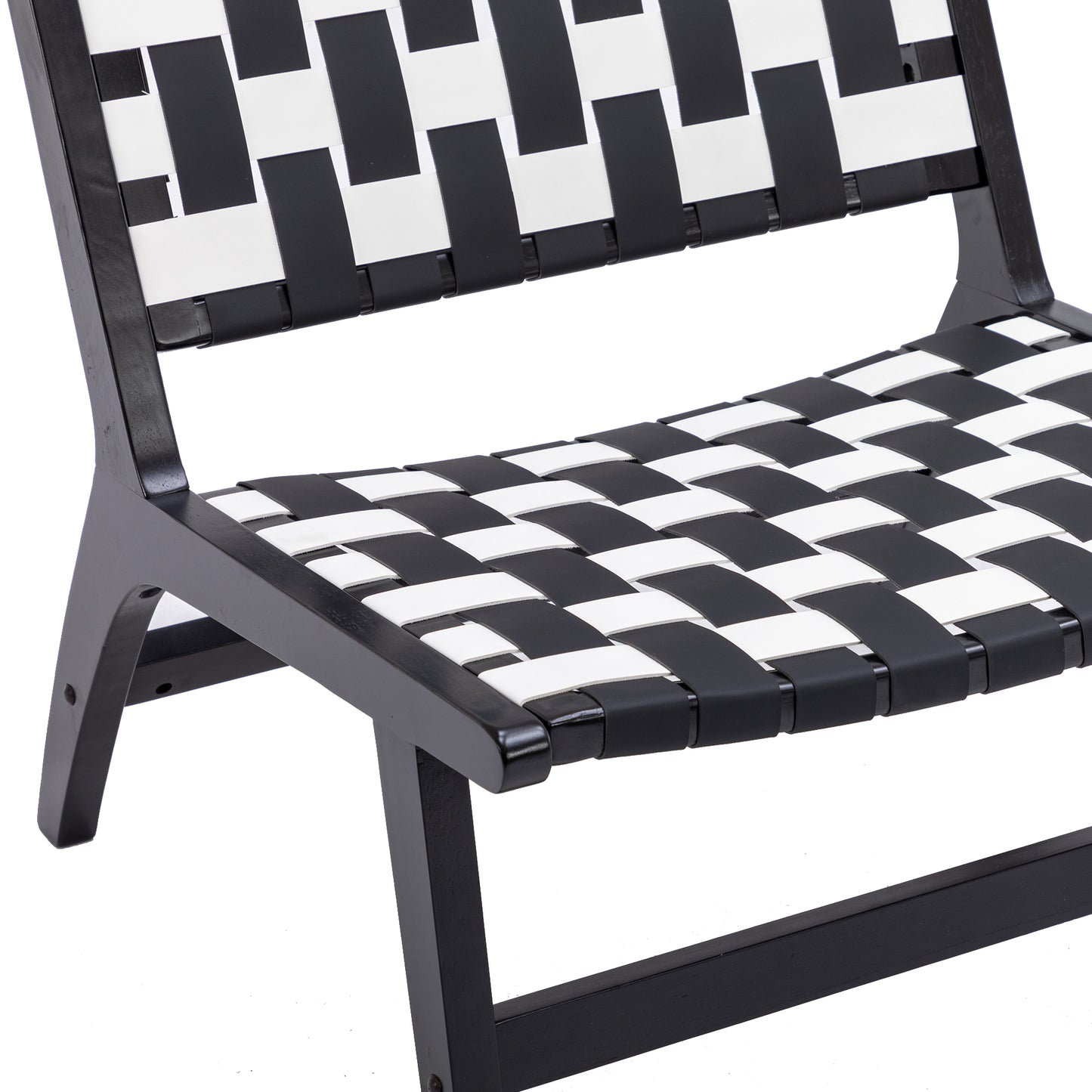 MOONMISS Solid Wood Frame Chair With White Faux Wool. Modern Accent Chair Lounge Chair for Living Room