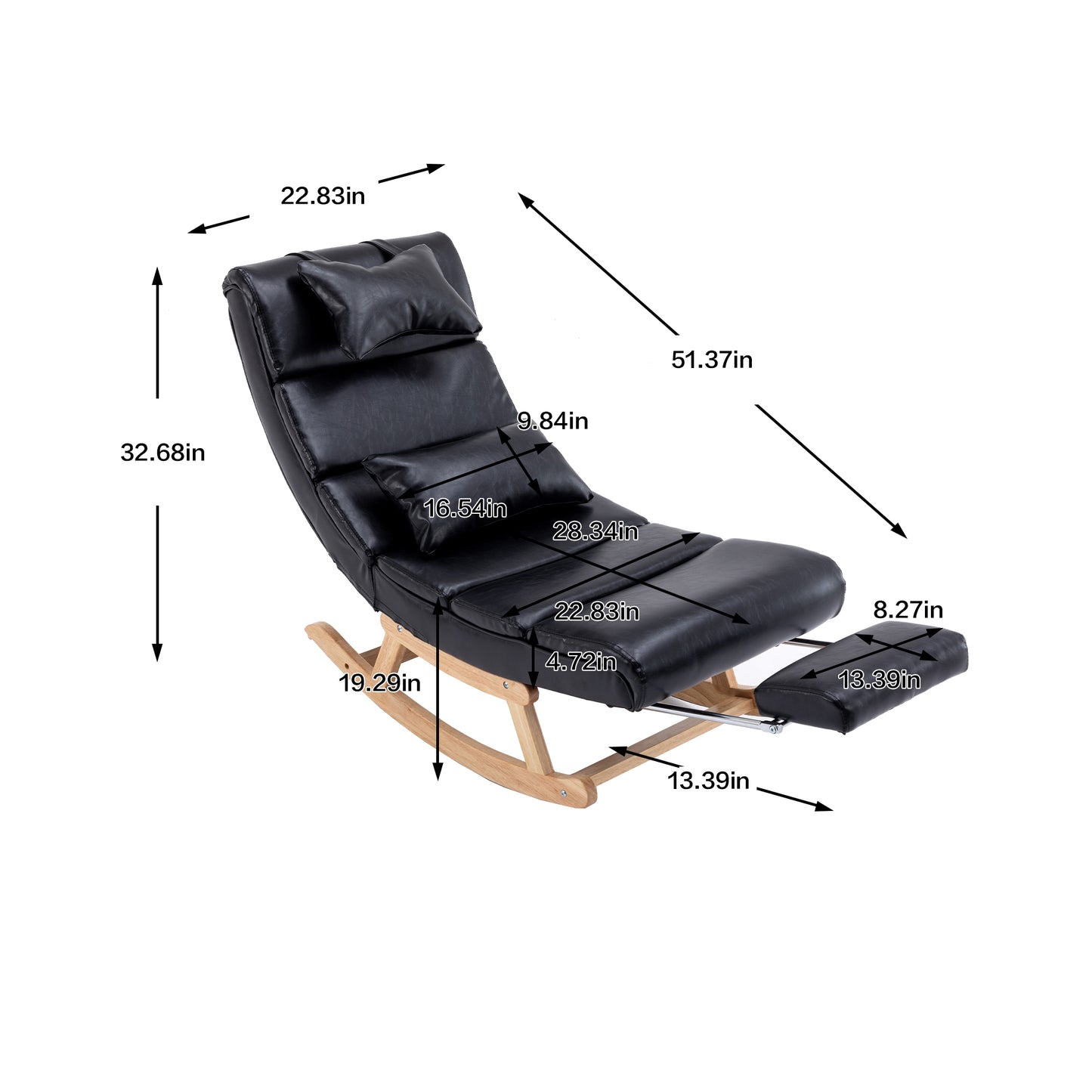 MOONMISS Modern and Comfortable Rocking Chair for Living Room, Bedroom