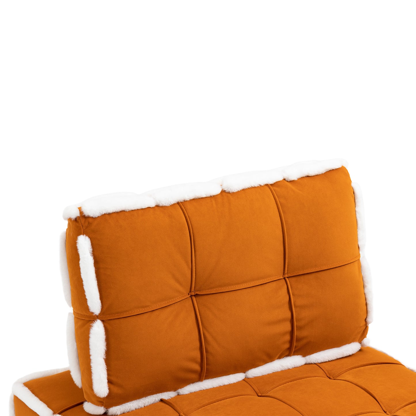 MOONMISS Upholstered Armless Accent Single Lazy Sofa Lounge Arm Chair,Comfy Oversized Leisure Barrel Chairs for Living Room/Office/Meeting-room/Apartment/Bedroom
