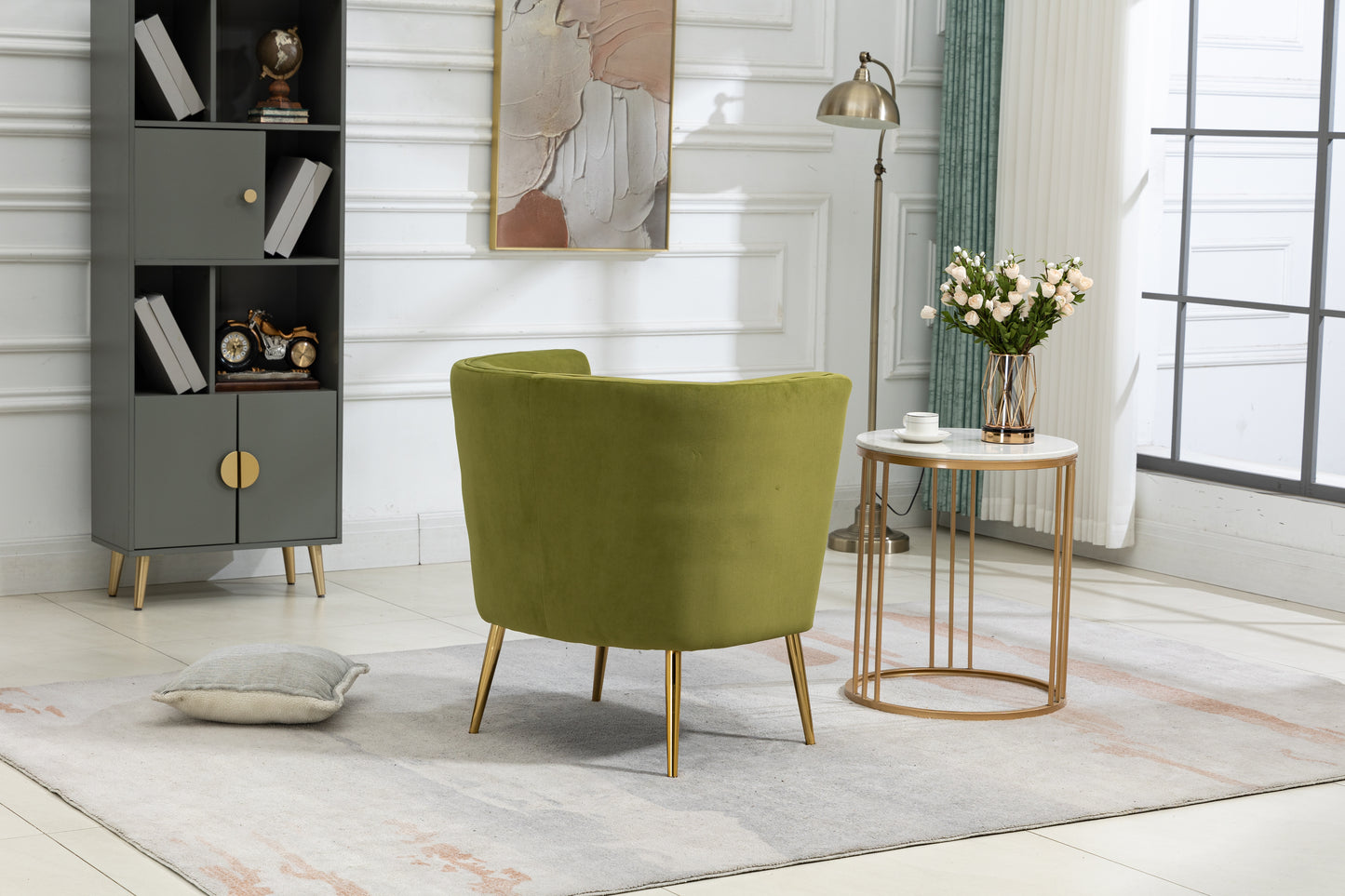 MOONMISS Accent Chair , Leisure Single Chair with Golden Feet, Suitable for Living Room, Bedroom, Dressing-room