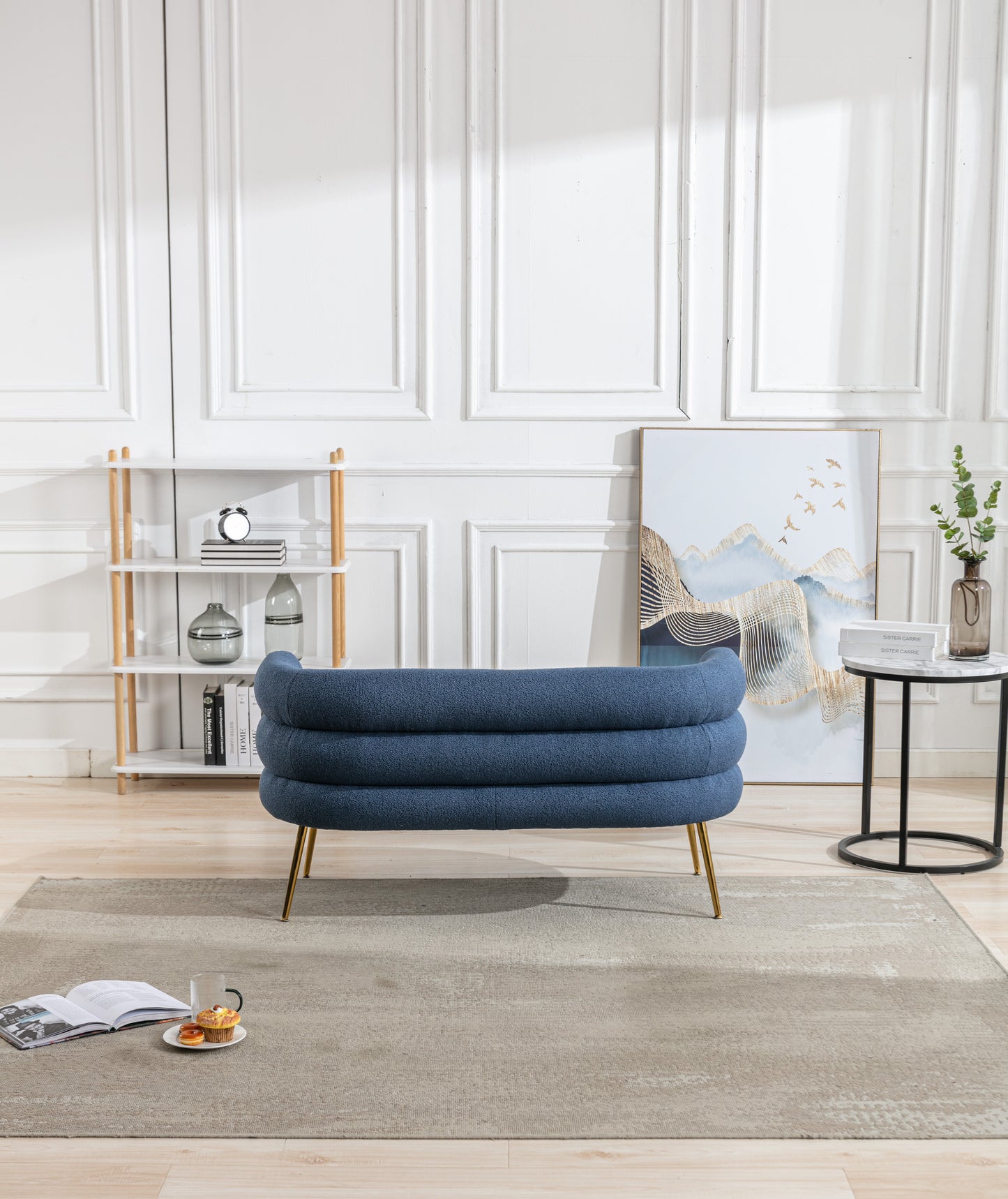 MOONMISS Accent Chair ,leisure sofa with Golden feet