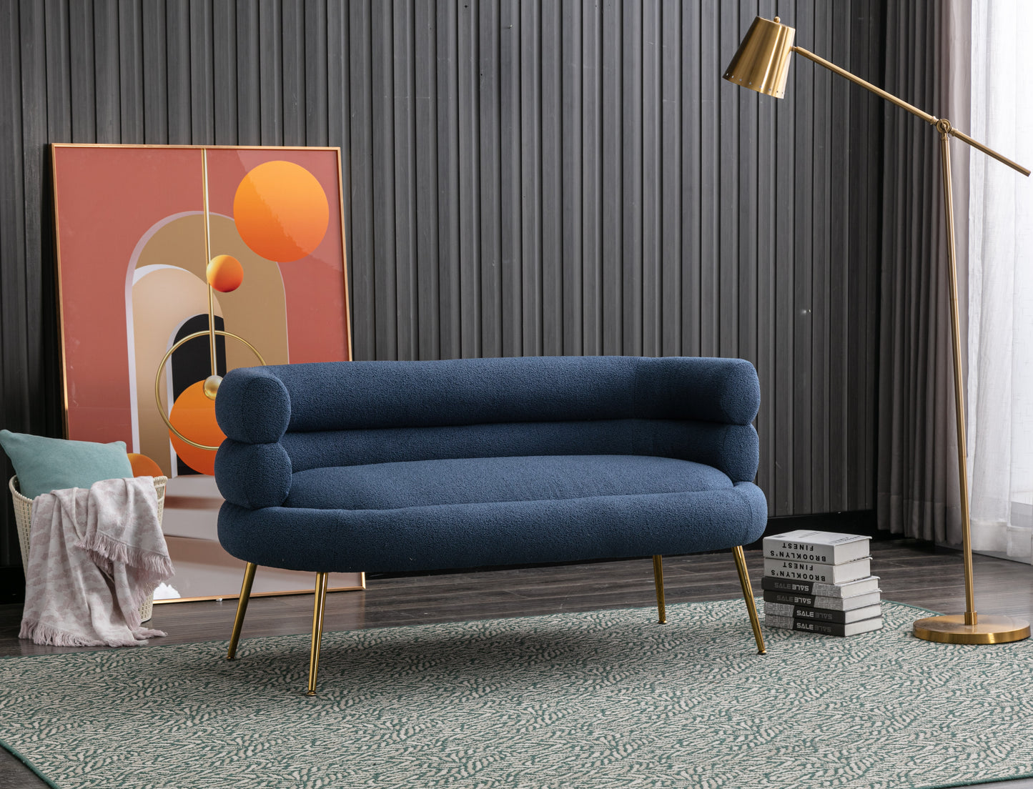 MOONMISS Accent Chair ,leisure sofa with Golden feet