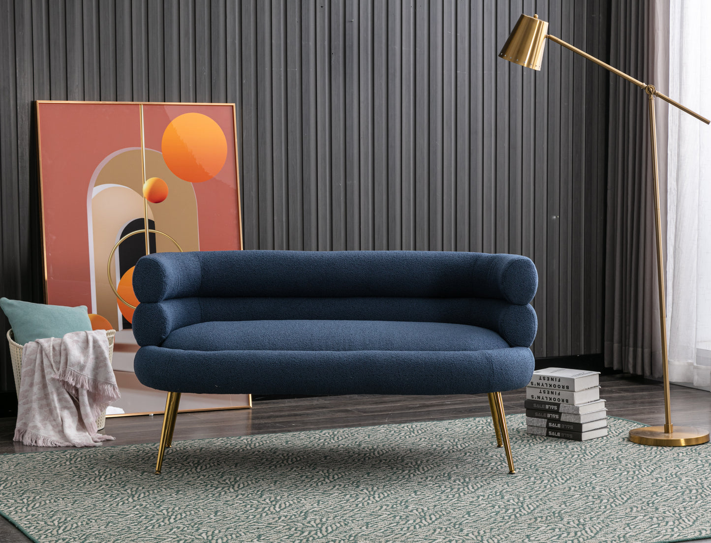 MOONMISS Accent Chair ,leisure sofa with Golden feet