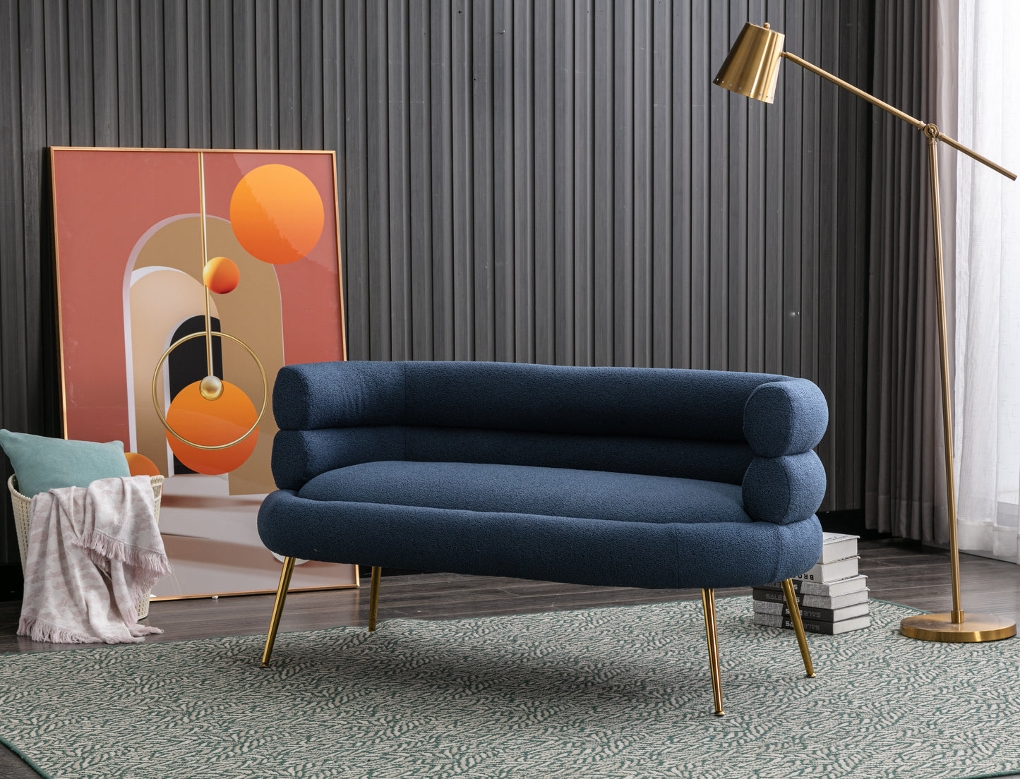 MOONMISS Accent Chair ,leisure sofa with Golden feet