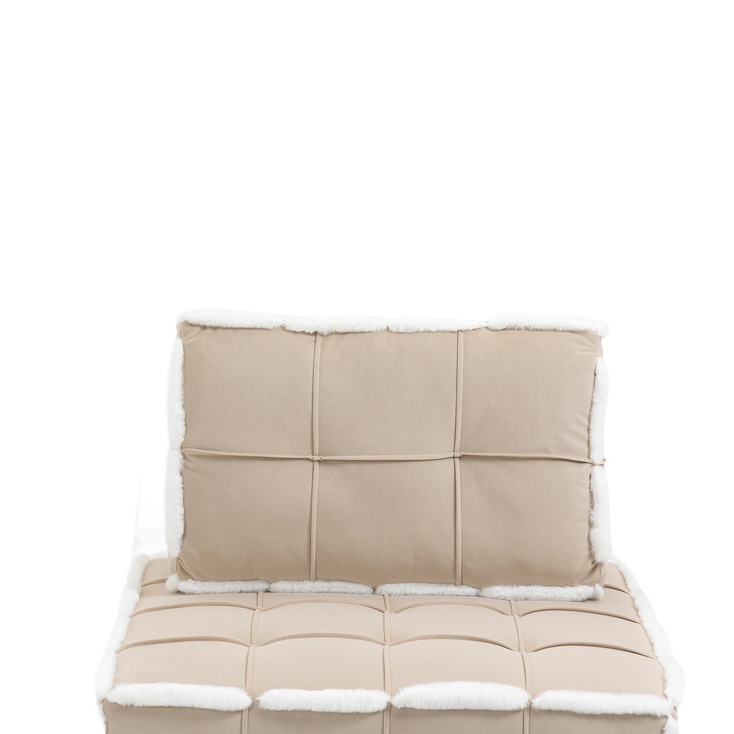 MOONMISS Upholstered Armless Accent Lazy Sofa Lounge Arm Chair,Comfy Oversized Leisure Barrel Chairs for Living Room/Office/Meeting-room/Apartment/Bedroom