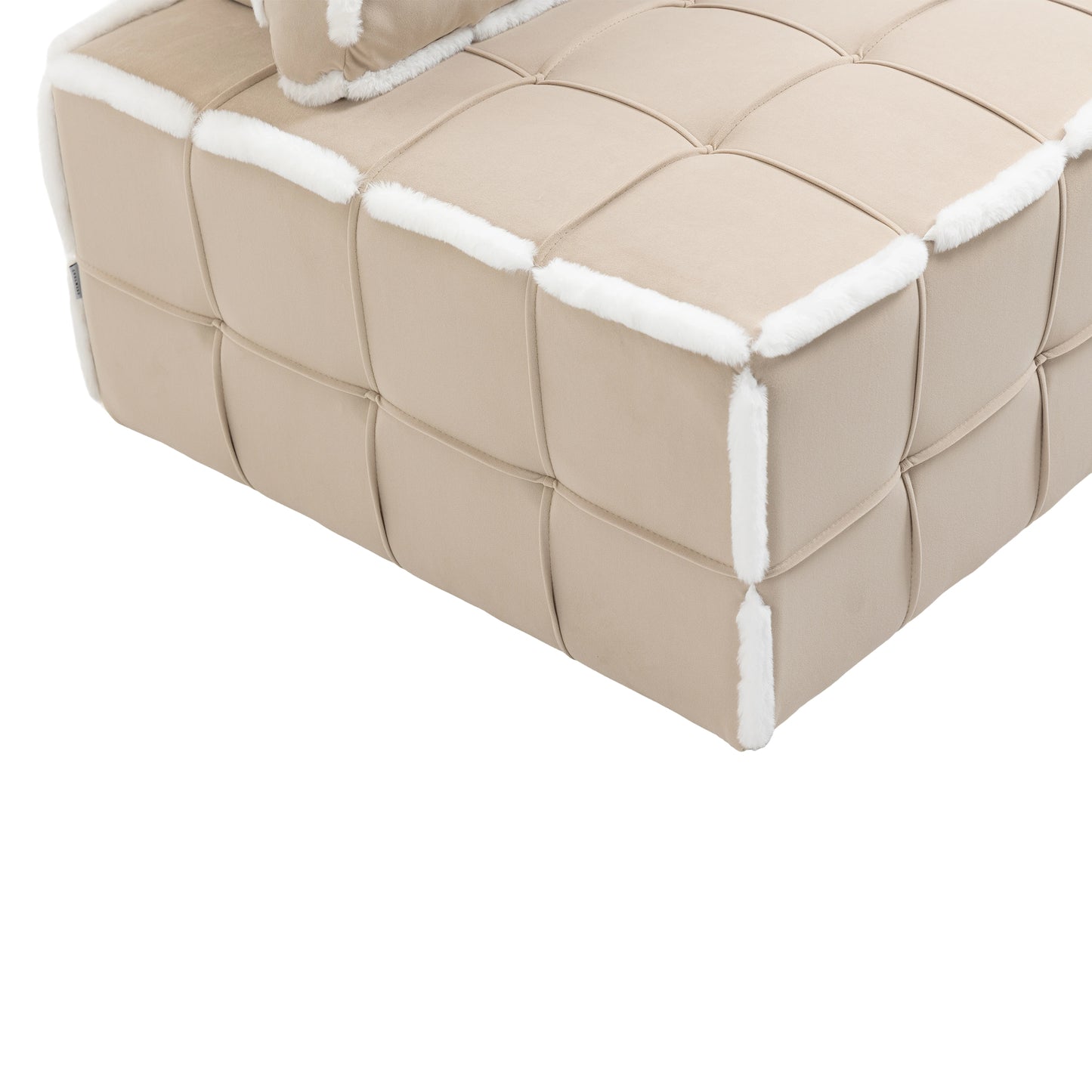 MOONMISS Upholstered Armless Accent Lazy Sofa Lounge Arm Chair,Comfy Oversized Leisure Barrel Chairs for Living Room/Office/Meeting-room/Apartment/Bedroom