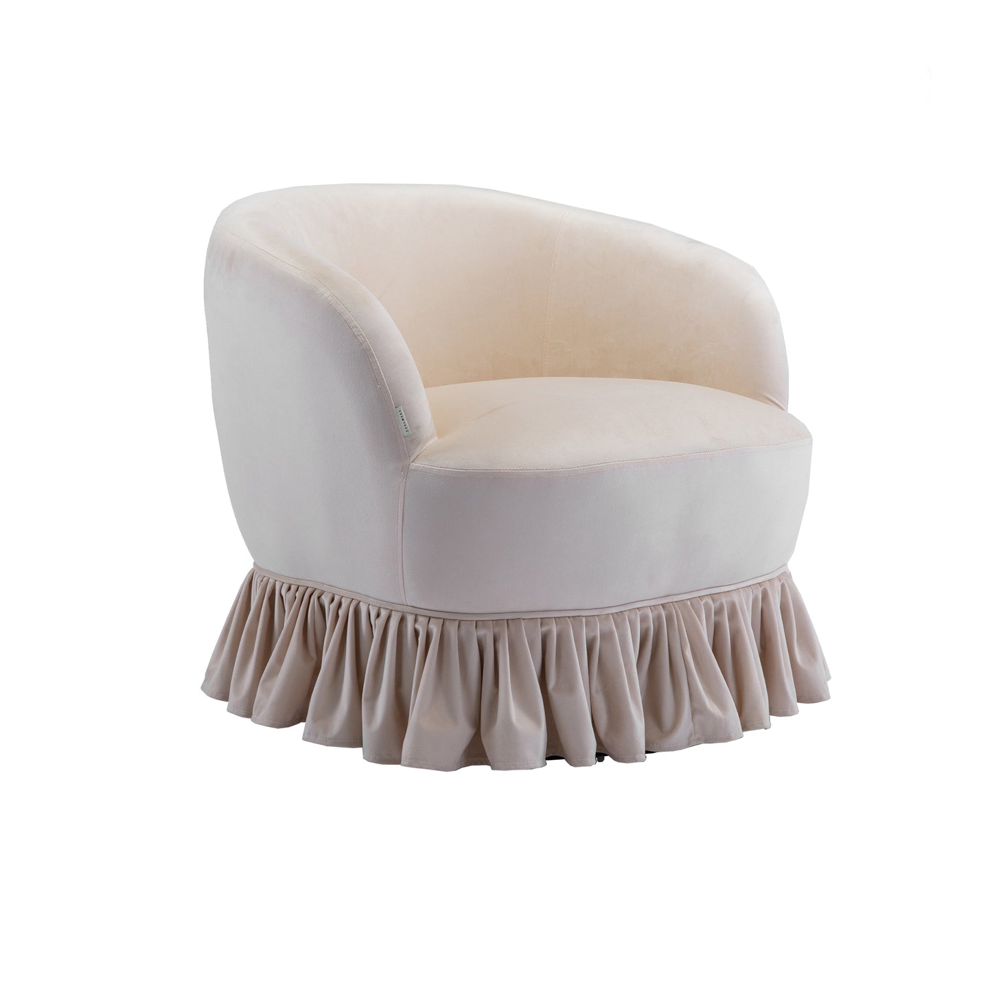 MOONMISS 360 Degree Swivel Barrel Chair, Comfy Round Accent Sofa Chair for Living Room, Swivel Barrel Club Chair, Leisure Arm Chair for Nursery, Hotel, Bedroom, Office, Lounge