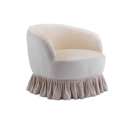 MOONMISS 360 Degree Swivel Barrel Chair, Comfy Round Accent Sofa Chair for Living Room, Swivel Barrel Club Chair, Leisure Arm Chair for Nursery, Hotel, Bedroom, Office, Lounge
