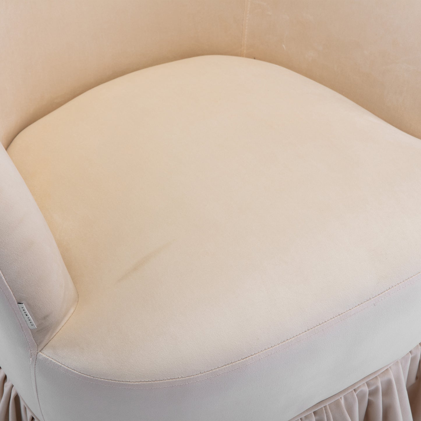 MOONMISS 360 Degree Swivel Barrel Chair, Comfy Round Accent Sofa Chair for Living Room, Swivel Barrel Club Chair, Leisure Arm Chair for Nursery, Hotel, Bedroom, Office, Lounge