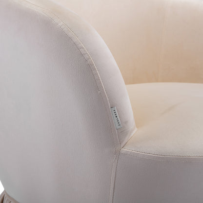 MOONMISS 360 Degree Swivel Barrel Chair, Comfy Round Accent Sofa Chair for Living Room, Swivel Barrel Club Chair, Leisure Arm Chair for Nursery, Hotel, Bedroom, Office, Lounge