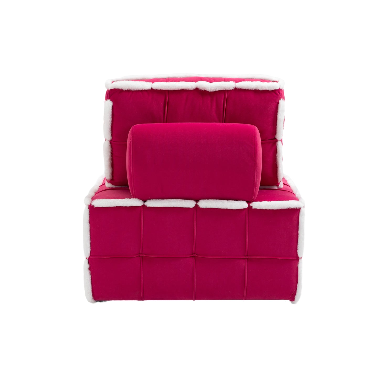 MOONMISS Upholstered Armless Accent Single Lazy Sofa Lounge Arm Chair,Comfy Oversized Leisure Barrel Chairs for Living Room/Office/Meeting-room/Apartment/Bedroom