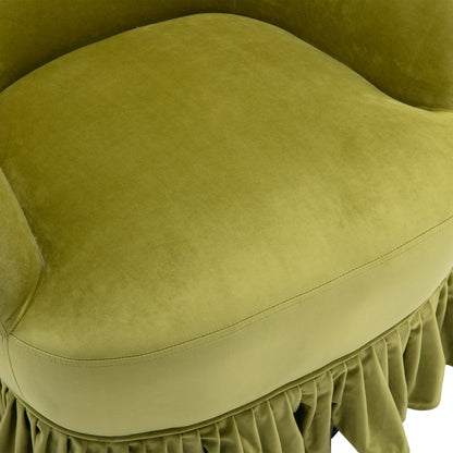 MOONMISS 360 Degree Swivel Barrel Chair, Comfy Round Accent Sofa Chair for Living Room, Swivel Barrel Club Chair, Leisure Arm Chair for Nursery, Hotel, Bedroom, Office, Lounge