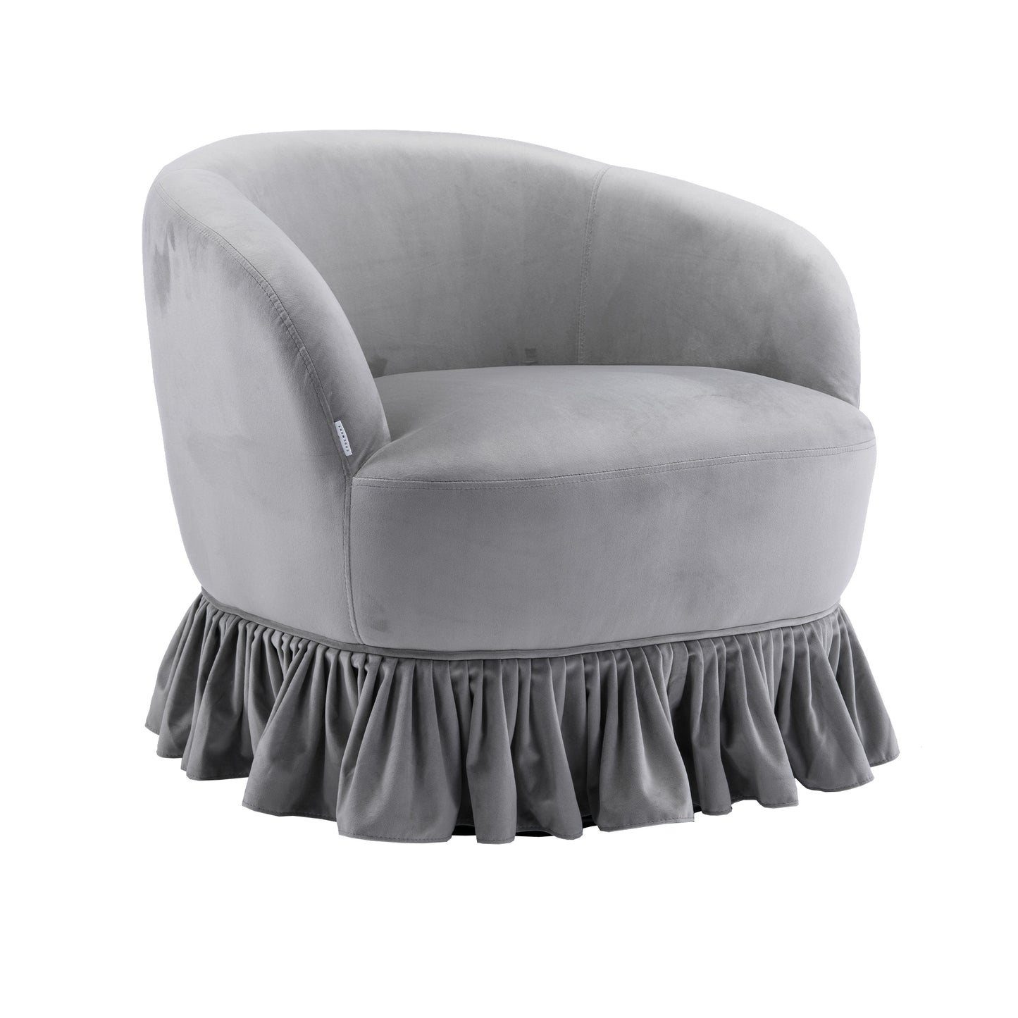 MOONMISS 360 Degree Swivel Barrel Chair, Comfy Round Accent Sofa Chair for Living Room, Swivel Barrel Club Chair, Leisure Arm Chair for Nursery, Hotel, Bedroom, Office, Lounge
