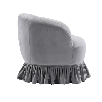 MOONMISS 360 Degree Swivel Barrel Chair, Comfy Round Accent Sofa Chair for Living Room, Swivel Barrel Club Chair, Leisure Arm Chair for Nursery, Hotel, Bedroom, Office, Lounge