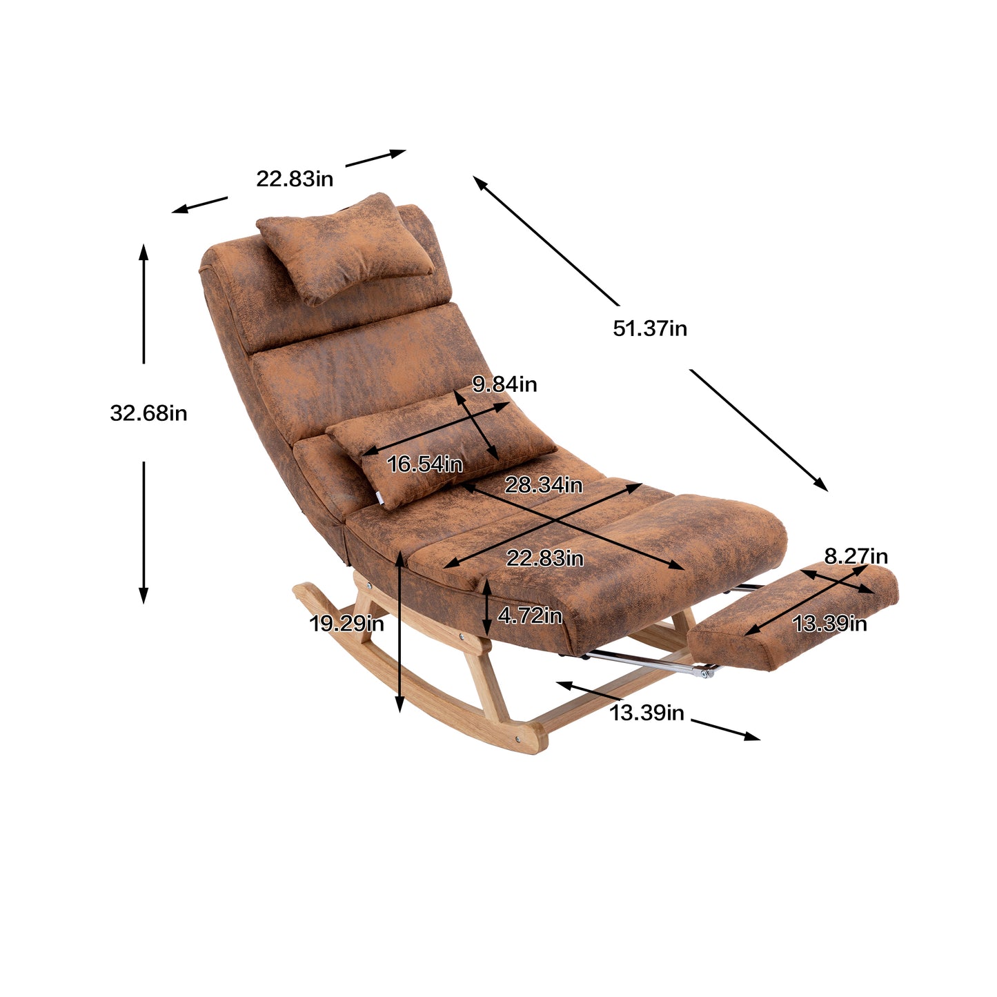 MOONMISS Modern and Comfortable Rocking Chair for Living Room, Bedroom