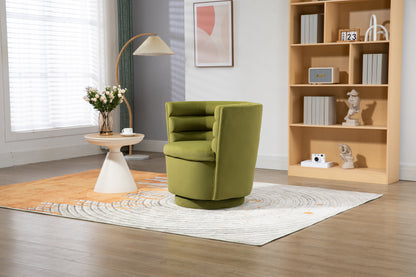MOONMISS 360 Degree Swivel Barrel Chair, Comfy Round Accent Chair with storage for Living Room, 360 Degree Swivel Barrel Club Chair, Leisure Arm Chair for Nursery, Hotel, Bedroom, Office
