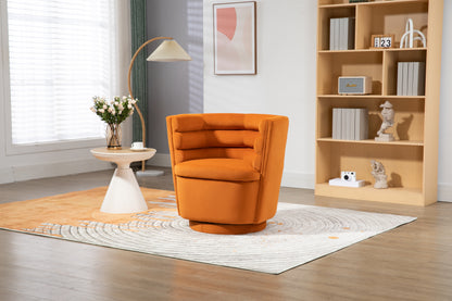 MOONMISS 360 Degree Swivel Barrel Chair, Comfy Round Accent Chair with storage for Living Room, 360 Degree Swivel Barrel Club Chair, Leisure Arm Chair for Nursery, Hotel, Bedroom, Office
