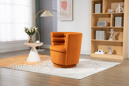 MOONMISS 360 Degree Swivel Barrel Chair, Comfy Round Accent Chair with storage for Living Room, 360 Degree Swivel Barrel Club Chair, Leisure Arm Chair for Nursery, Hotel, Bedroom, Office