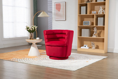 MOONMISS 360 Degree Swivel Barrel Chair, Comfy Round Accent Chair with storage for Living Room, 360 Degree Swivel Barrel Club Chair, Leisure Arm Chair for Nursery, Hotel, Bedroom, Office