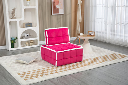 MOONMISS Upholstered Armless Accent Single Lazy Sofa Lounge Arm Chair,Comfy Oversized Leisure Barrel Chairs for Living Room/Office/Meeting-room/Apartment/Bedroom