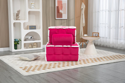 MOONMISS Upholstered Armless Accent Single Lazy Sofa Lounge Arm Chair,Comfy Oversized Leisure Barrel Chairs for Living Room/Office/Meeting-room/Apartment/Bedroom