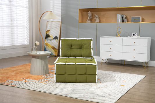 MOONMISS Upholstered Deep Seat Armless Accent Single Lazy Sofa Lounge Arm Chair,Comfy Oversized Leisure Barrel Chairs for Living Room/Office/Meeting-room/Apartment/Bedroom Furniture Set