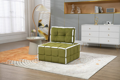 MOONMISS Upholstered Deep Seat Armless Accent Single Lazy Sofa Lounge Arm Chair,Comfy Oversized Leisure Barrel Chairs for Living Room/Office/Meeting-room/Apartment/Bedroom Furniture Set