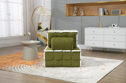 MOONMISS Upholstered Deep Seat Armless Accent Single Lazy Sofa Lounge Arm Chair,Comfy Oversized Leisure Barrel Chairs for Living Room/Office/Meeting-room/Apartment/Bedroom Furniture Set
