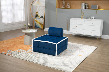 MOONMISS Upholstered Deep Seat Armless Accent Single Lazy Sofa Lounge Arm Chair,Comfy Oversized Leisure Barrel Chairs for Living Room/Office/Meeting-room/Apartment/Bedroom Furniture Set