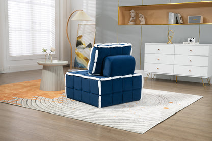 MOONMISS Upholstered Deep Seat Armless Accent Single Lazy Sofa Lounge Arm Chair,Comfy Oversized Leisure Barrel Chairs for Living Room/Office/Meeting-room/Apartment/Bedroom Furniture Set