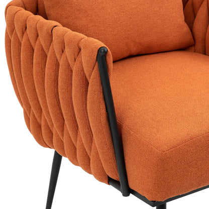 MOONMISS Accent Chair Modern Upholstered Armchair Tufted Chair with Metal Frame, Single Leisure Chairs for Living Room, Bedroom