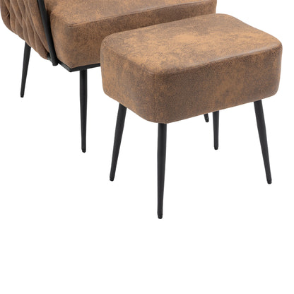 MOONMISS Accent Chair Modern Upholstered Armchair Tufted Chair with Metal Frame, Single Leisure Chairs for Living Room, Bedroom
