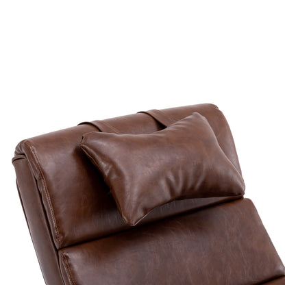 MOONMISS Modern and Comfortable Leather Rocking Chair for Living Room, Bedroom