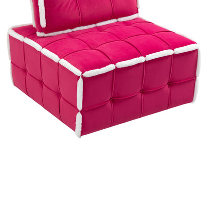 MOONMISS Upholstered Armless Accent Single Lazy Sofa Lounge Arm Chair,Comfy Oversized Leisure Barrel Chairs for Living Room/Office/Meeting-room/Apartment/Bedroom