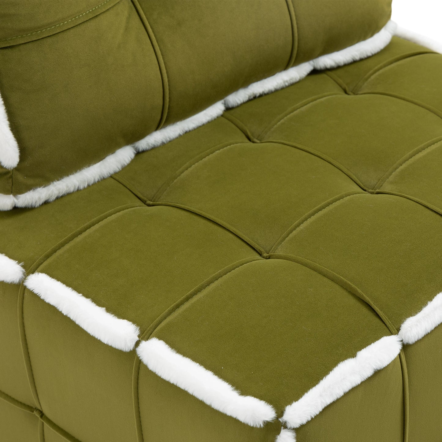 MOONMISS Upholstered Deep Seat Armless Accent Single Lazy Sofa Lounge Arm Chair,Comfy Oversized Leisure Barrel Chairs for Living Room/Office/Meeting-room/Apartment/Bedroom Furniture Set