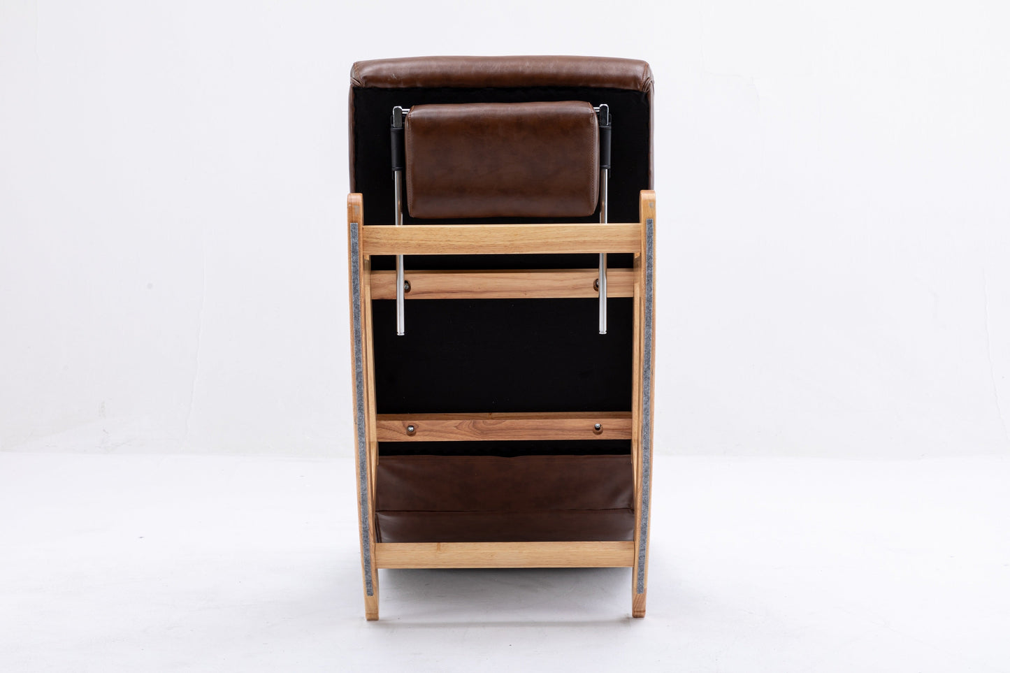 MOONMISS Modern and Comfortable Leather Rocking Chair for Living Room, Bedroom