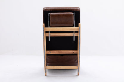 MOONMISS Modern and Comfortable Leather Rocking Chair for Living Room, Bedroom