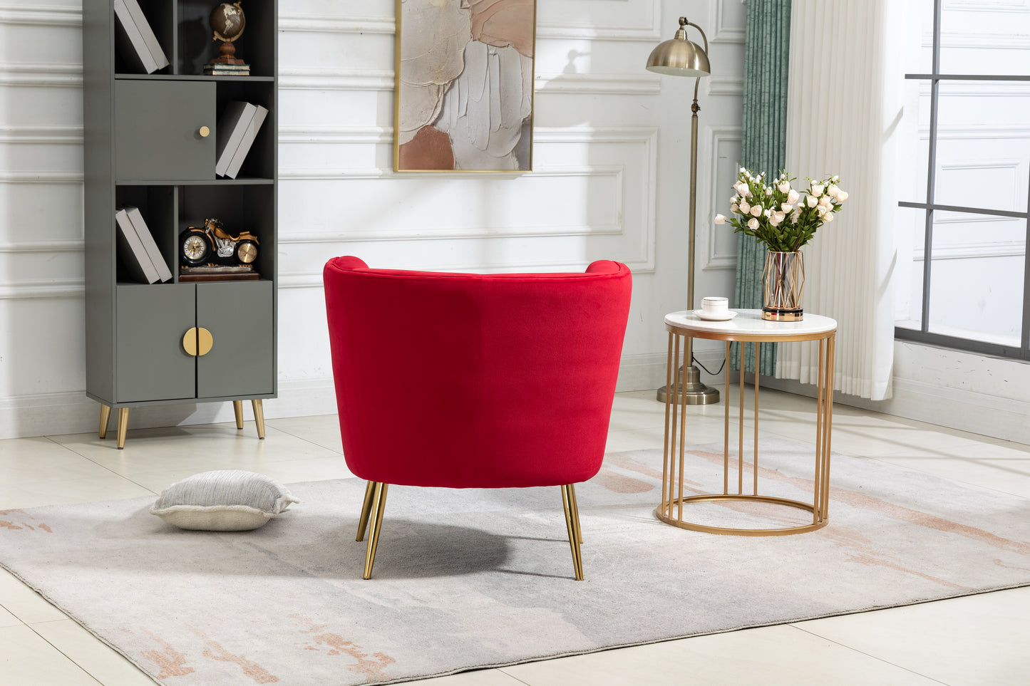 MOONMISS Accent Chair , Leisure Single Chair with Golden Feet, Suitable for Living Room, Bedroom, Dressing-room