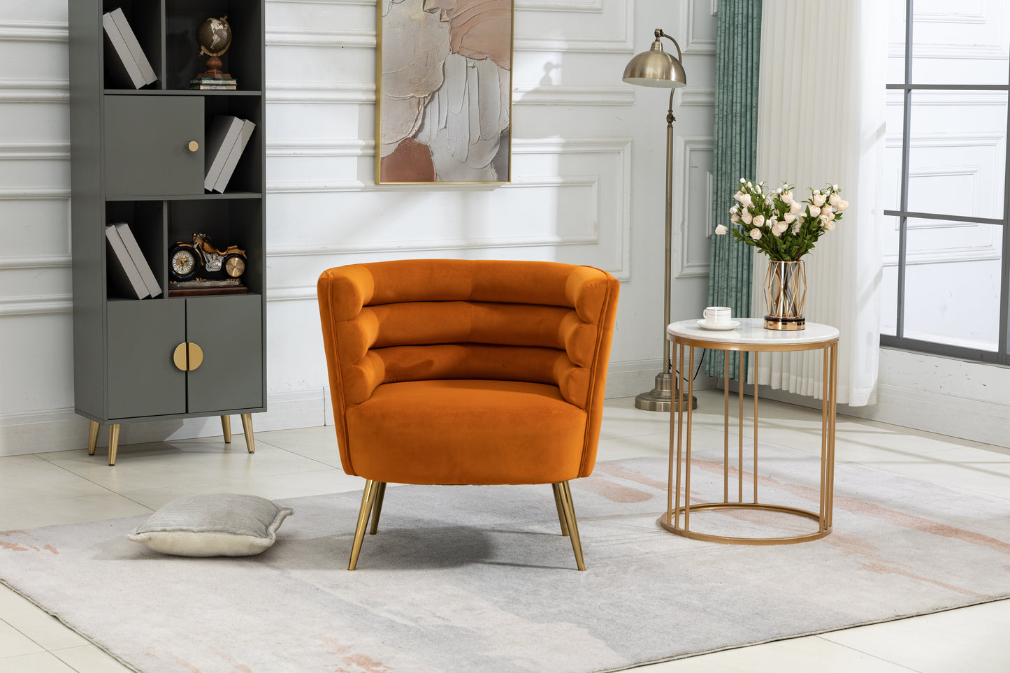 MOONMISS Accent Chair , Leisure Single Chair with Golden Feet, Suitable for Living Room, Bedroom, Dressing-room