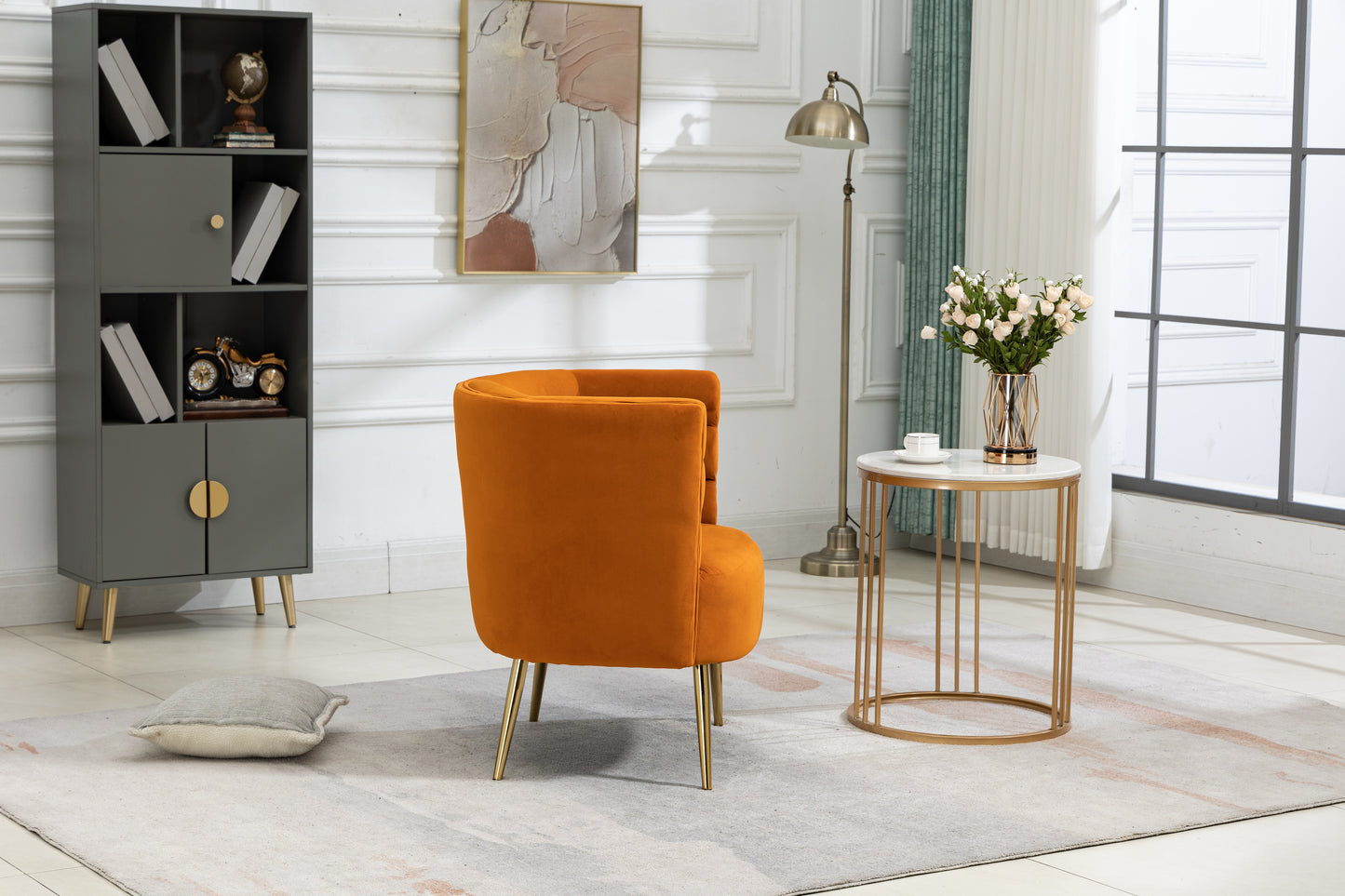 MOONMISS Accent Chair , Leisure Single Chair with Golden Feet, Suitable for Living Room, Bedroom, Dressing-room