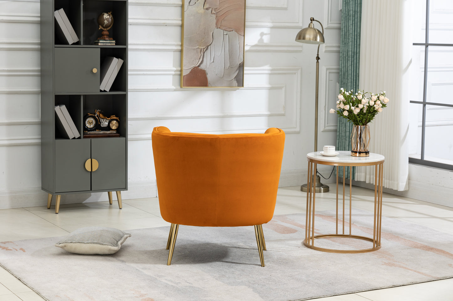 MOONMISS Accent Chair , Leisure Single Chair with Golden Feet, Suitable for Living Room, Bedroom, Dressing-room