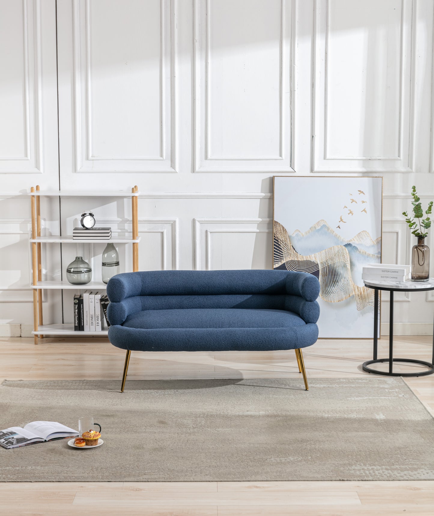 MOONMISS Accent Chair ,leisure sofa with Golden feet