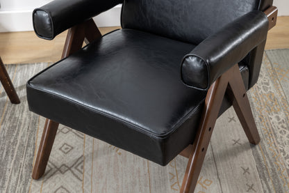 MOONMISS Wood Frame Armchair, Modern Accent Chair  with Brown Feet Lounge Chair for Living Room, Bedroom