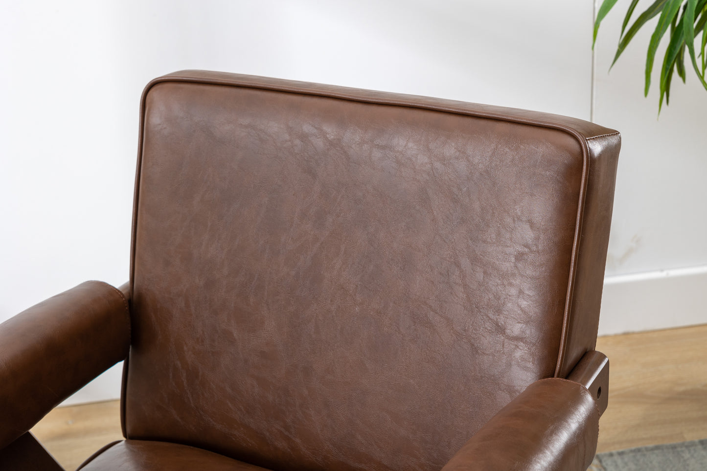 MOONMISS Wood Frame Armchair, Modern Accent Chair  with Brown Feet Lounge Chair for Living Room, Bedroom